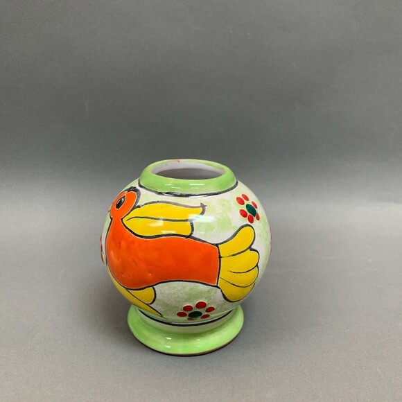 Ruth Mexico Short Vase Rabbit Bird Multicolor - Picture 3 of 6